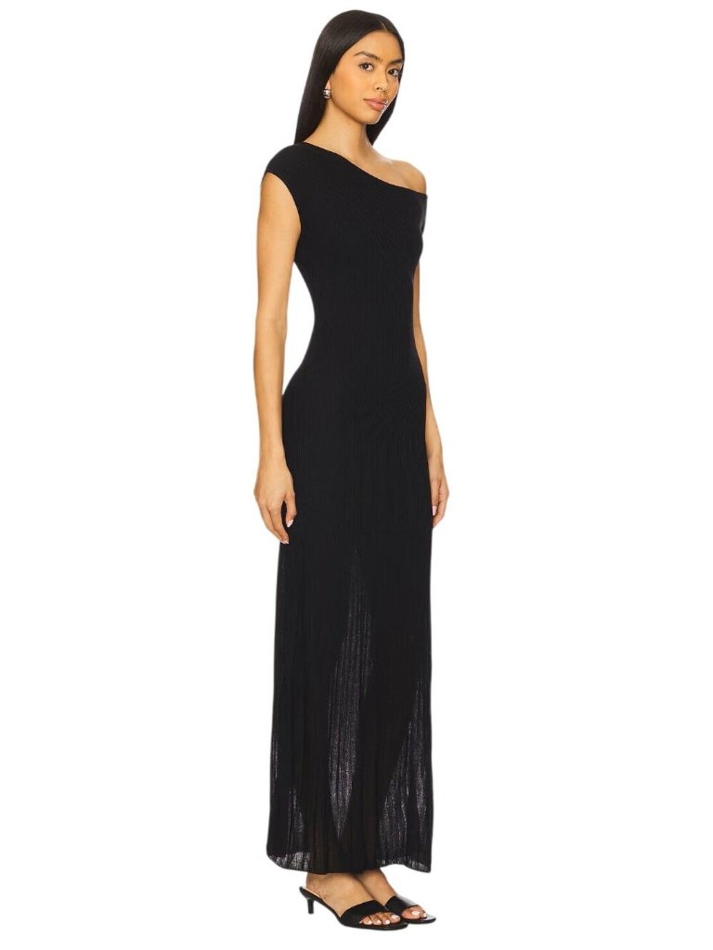 4th & Reckless Nyola Knit Dress in Black XSmall New Womens Maxi Long Gown - Picture 2 of 9